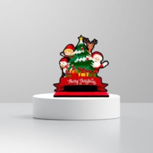 charming 5.5 inch santa claus sleigh table decor
