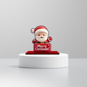charming 5.5 inch santa claus sleigh table decor