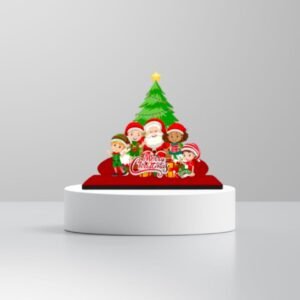 charming 5.5 inch santa claus sleigh table decor