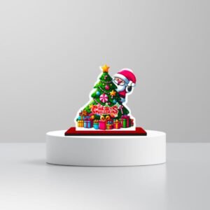 charming 5.5 inch santa claus sleigh table decor