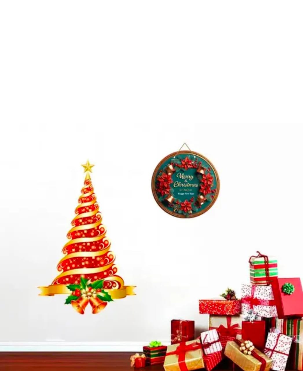 Christmas-Wall-Hanging-Living-Room-Decor.jpg merry christmas wall hanging red reindeer decor (8 inch)