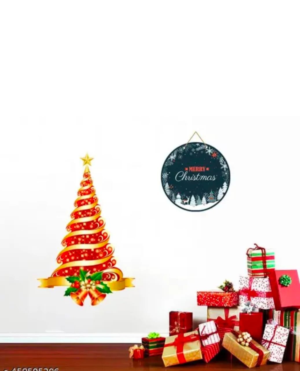 Merry-Christmas-Wooden-Wall-Hanging-8-Inch merry christmas wall hanging red reindeer decor (8 inch)