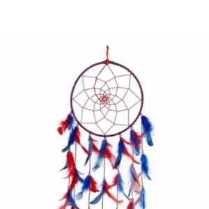 Blue-and-Red-Handmade-Dream-Catcher