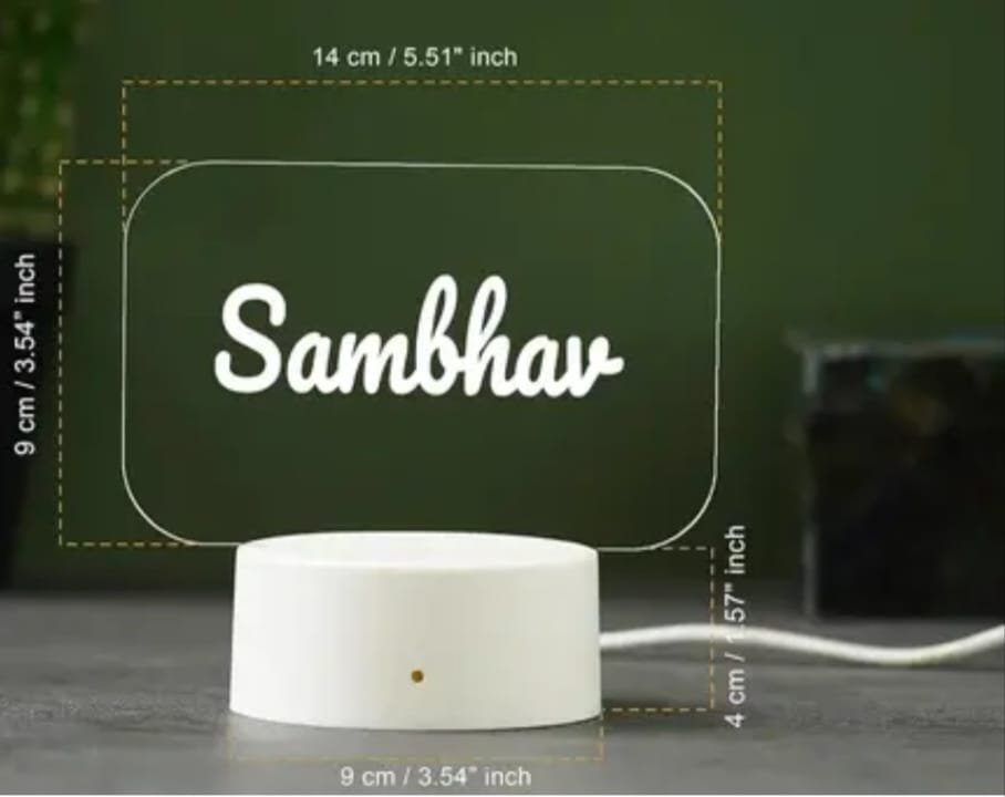 Personalized-Name-LED-Lamp-Features-USB together forever gold mirror keepsake personalized couple gift (2.5")