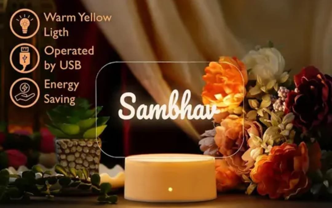 Personalized-Name-LED-Lamp-Features-USB together forever gold mirror keepsake personalized couple gift (2.5")