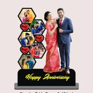 personalized couple photo stand with name | custom photo frame gift